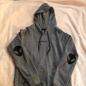 Grey Graphic Hoodie